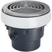 A Zurn EZ1 ABS floor drain with a round stainless steel cover.