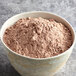 A bowl of Gold Medal Low-Fat Chocolate Brownie Mix powder.