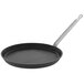 A black round de Buyer Choc Intense fry pan with a handle.