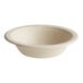 An EcoChoice Natural Bagasse bowl with a white background.