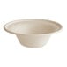 An EcoChoice Natural Bagasse Blend bowl with a white background.