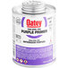 A 16 oz. can of Oatey purple primer for PVC and CPVC pipe and fittings.