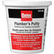 A white container of Oatey Plumber's Putty with red and black text.