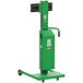A green Valley Craft steel straddle lift with wheels and a handle.
