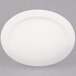 CAC GAD-19 Garden State 12 3/4" Bone White Oval Porcelain Porcelain Platter - 12/Case Main Thumbnail 2