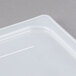 Cambro 10PPCH190 Full Size Translucent Polypropylene Handled Lid Main Thumbnail 5