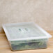 Cambro 10PPCH190 Full Size Translucent Polypropylene Handled Lid Main Thumbnail 8