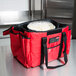 Rubbermaid FG9F4000RED ProServe Insulated Sandwich Delivery Bag Red Nylon 15" x 12" x 12" Main Thumbnail 8