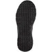 The black sole of a Skechers athletic shoe.