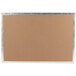 A brown cardboard with silver foil.