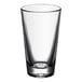 An Acopa Select clear glass mixing glass with a small rim.