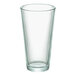 A clear, rim-tempered mixing glass with a 22 oz. capacity.