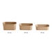 A row of rectangular Kraft paper take-out containers.
