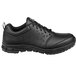 A pair of black Reebok Work Sublite athletic shoes for women with a white background.