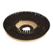 A Lavex 15" circular scrub brush with black bristles.