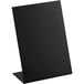 A black rectangular Choice tabletop chalkboard sign on a black stand.