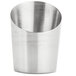 An American Metalcraft stainless steel cup with an angled silver handle.