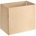 A close-up of a Lavex cardboard box with a lid open.