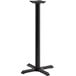 A Lancaster Table & Seating black cast iron bar height table base pole.