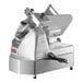 A white Estella heavy-duty commercial meat slicer with a circular metal blade.