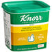 A green and yellow container of Knorr Professional Select Chicken Base.