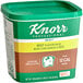 A white container of Knorr Professional Select Beef Base with a lid and label.