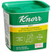 A green container of Knorr Professional Select Vegetable Base with white and yellow label.