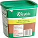 A green and white container of Knorr Professional Select Beef Base seasoning.