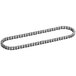 A close-up of a Estella chain with two rows of links.
