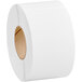 A roll of white paper with a brown paper core.