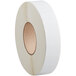 A white roll of Lavex white thermal transfer labels.