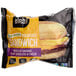 A package of 10 Alpha Foods plant-based sausage, egg, and cheese breakfast sandwiches.