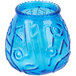 Sterno 40120 4 1/8" Blue Venetian Candle - 12/Pack Main Thumbnail 3