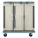 Cambro MDC1520T30401 Slate Blue 3 Compartment Meal Delivery Cart 30 Tray Main Thumbnail 1