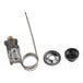 A close up of a Robertshaw 4350 Series gas thermostat kit with a metal nut and a spring.