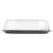 Sabert C9616 UltraStack 16" Square Disposable Deli Platter / Catering Tray with High Dome Lid   - 25/Case Main Thumbnail 4
