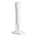 A white plastic cylinder with a hole in the middle.