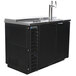 Beverage-Air DD50HC-1-C-B Double Tap Club Top Kegerator Beer Dispenser - Black, (2) 1/2 Keg Capacity Main Thumbnail 1