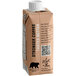 A carton of Wandering Bear Organic Straight Black Cold Brew Coffee bottles with a black bear on it.