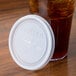 Cambro CLLT10 Disposable Translucent Lid with Straw Slot for Bowls, Mugs, and Tumblers - 1000/Case Main Thumbnail 1