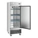 A Main Street Equipment BMR-23-F stainless steel reach-in freezer with a solid door.