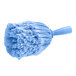 A blue Lavex cobweb duster with a white handle.