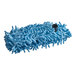 A blue microfiber duster with a handle.