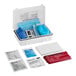 A First Aid Only BBP and Bodily Fluid Spill Clean-Up Kit with blue gloves and bags.