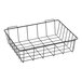 A CaterGator black wire basket for outdoor coolers.