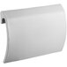 A white plastic ice baffle with a curved edge.