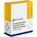 A white and blue First Aid Only box of 40 blue metal-detectable fabric knuckle bandages.