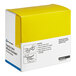 A white and yellow First Aid Only box of 100 fabric fingertip bandages with black text.