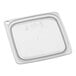 A white square plastic lid for a Cambro FreshPro container.