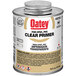 A can of Oatey clear plastic primer.